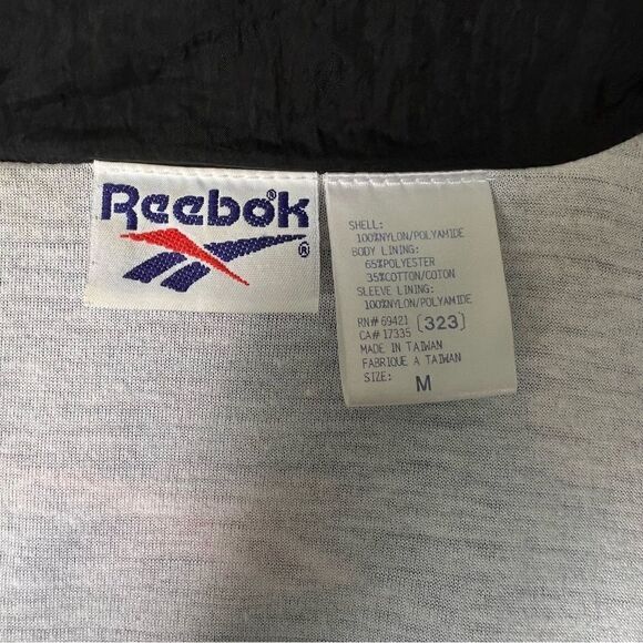 VTG Reebok Track Suit Women Med 90s Blue Purple Black Colorblock Y2K Black Pants - Picture 11 of 11